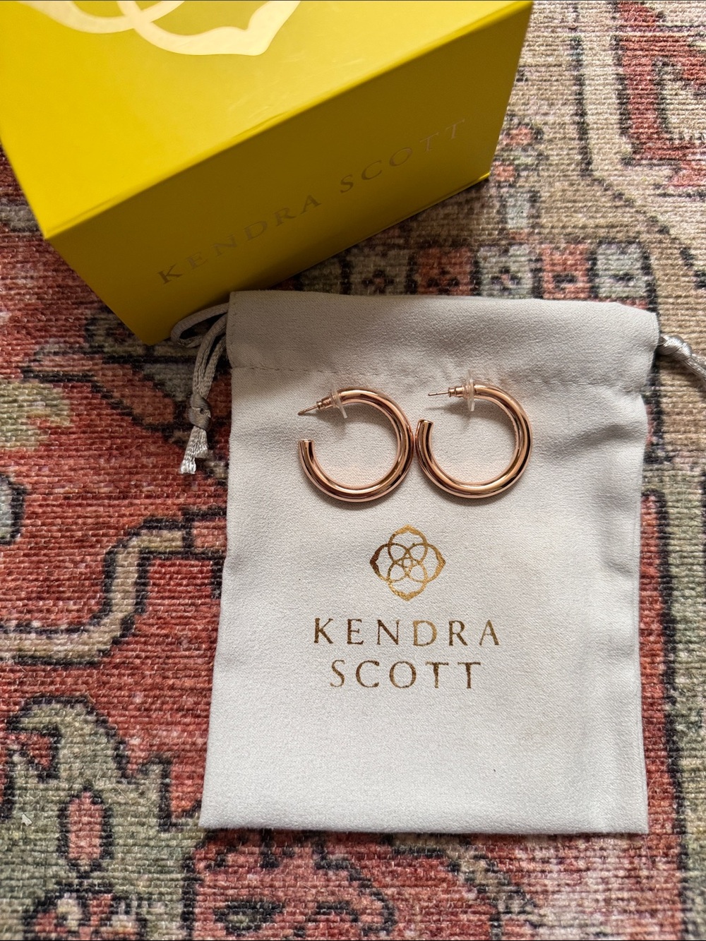 Kendra Scott Rose Gold Colette Hoop Earrings